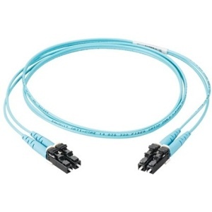 Panduit FX23RSNSNSNM044 Fiber Optic Patch Cord, OM3 2-Fiber 3mm PC OFNR Silver Coated Copper Duplex Standard, 44m