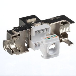 Panduit KJS6X88TCBU CAT6 Keystone Shielded Jack Module, Blue
