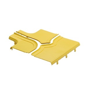 Panduit FRTSC12W4BL SPLIT Cover Horizontal TEE Wallplate