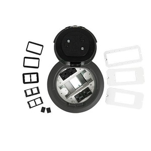 Wiremold 6ATC2PCRGY 6" Prewired Surface Assembly Marked Controlled Circuit, Gray