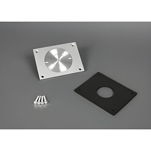 Wiremold 830CKTCAL-3/4 Omnibox Rectangular Aluminum Duplex Cover Plate