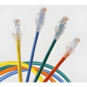 Belden C532206100 CAT5E Network Pigtail Cable, UTP, CMP, 100', Blue