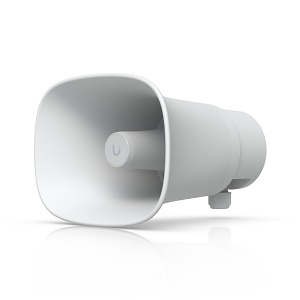 Ubiquiti UP-AI-Horn-Speaker-W All-Weather PoE 120 dB Horn Speaker with Advanced AI Alert Functionality