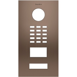 DoorBird D2101V Front Panel, Brushed Bronze (BRUSHEDBRONZE)