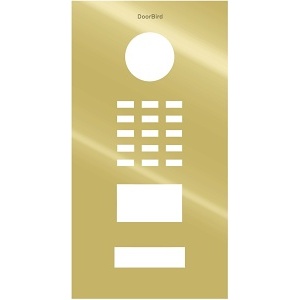 DoorBird D2101V Front Panel, Polish Brass (POLISH.BRASS)