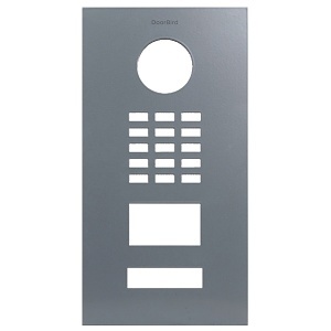DoorBird D2101V Front Panel, Silver Grey (RAL 7001)