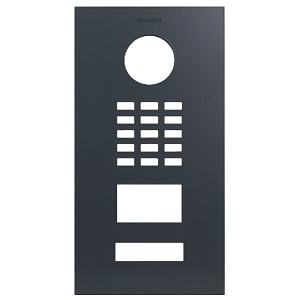 DoorBird D2101V Front Panel, Anthracite Grey (RAL 7016)