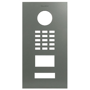 DoorBird D2101V Front Panel, Cement Grey (RAL 7033)