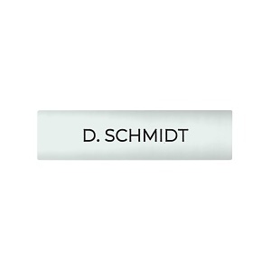 DoorBird D21X Nameplate for Call Button, Individual Engraving, Traffic White (RAL 9016)