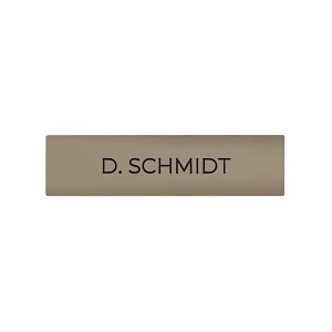 DoorBird D21X Nameplate for Call Button, Individual Engraving, Beige (RAL 1001)
