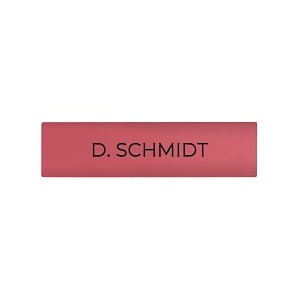 DoorBird D21X Nameplate for Call Button, Individual Engraving, Antique Pink (RAL 3014)