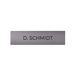DoorBird D21X Nameplate for Call Button, Individual Engraving, Pastel Violet (RAL 4009)