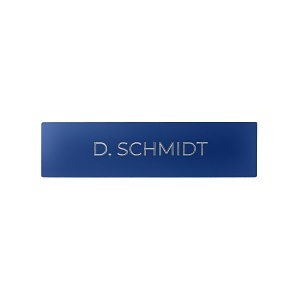 DoorBird D21X Nameplate for Call Button, Individual Engraving, Ultramarine Blue (RAL 5002)