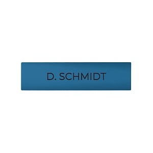 DoorBird D21X Nameplate for Call Button, Individual Engraving, Light Blue (RAL 5012)