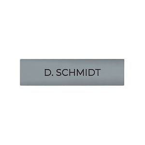 DoorBird D21X Nameplate for Call Button, Individual Engraving, Silver Grey (RAL 7001)