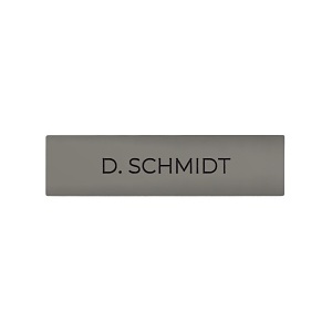 DoorBird D21X Nameplate for Call Button, Individual Engraving, Signal Grey (RAL 7004)