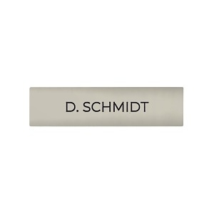 DoorBird D21X Nameplate for Call Button, Individual Engraving, Grey White (RAL 9002)