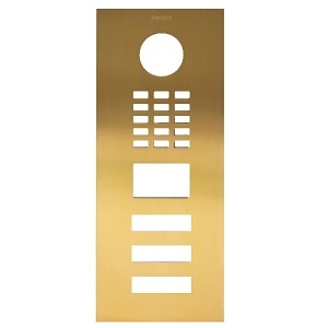 DoorBird D2103V Front Panel, Brushed Gold (BRSHGOLD)