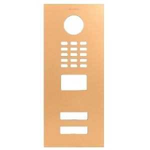 DoorBird D2102V Front Panel, Saffron Yellow (RAL 1017)