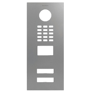 DoorBird D2102V Front Panel, Silk Grey (RAL 7044)