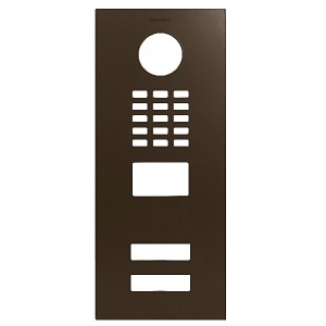 DoorBird D2102V Front Panel, Terra Brown (RAL 8028)