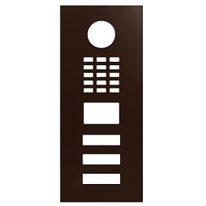 DoorBird D2103V Front Panel, Mahogany Brown (RAL 8016)