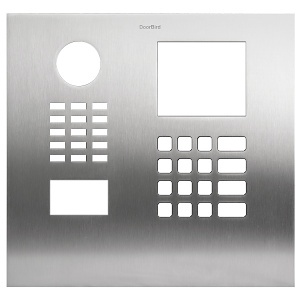 DoorBird D21DKH Front Panel, Brushed Aluminum (BRSHV2A)