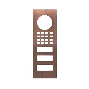 DoorBird D1102V Surface-Mount Front Panel, Brushed Bronze (BRUSHEDBRONZE)
