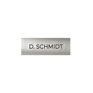 DoorBird D11X Nameplate for Call Button, Individual Engraving, Brushed (BRUSHEDV4A)