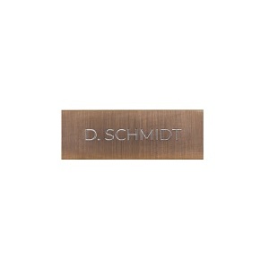 DoorBird D11X Nameplate for Call Button, Individual Engraving, Brushed Bronze (BRUSHEDBRONZE)