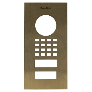 DoorBird D1101V Flush-Mount Front Panel, Burnished Brass (BURNISH.BRASS)