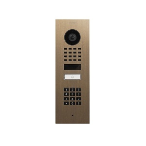 DoorBird D1101KV Flush-Mount IP Video Intercom, Burnish Brass (BURNISH.BRASS)