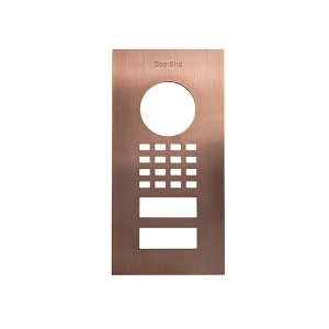 DoorBird D1101V Flush-Mount Front Panel, Brushed Bronze (BRUSHEDBRONZE)