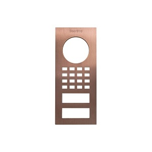 DoorBird D1101V Surface-Mount Front Panel, Brushed Bronze (BRUSHEDBRONZE)