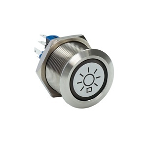 DoorBird 423868502 D21x Round Light Push Button