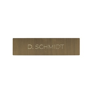 DoorBird D21X Nameplate for Call Button, Individual Engraved, Burnish Brass (BURNISH.BRASS)