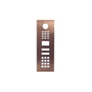 DoorBird D2102KV Front Panel, Brushed Bronze (BRSHBRONZE)