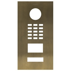 DoorBird D2101V Front Panel, Burnished Brass (BURNISH.BRASS)