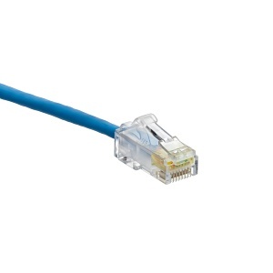 Leviton 6H460-1L CAT6 Small Diameter High-Flex Patch Cord, 1' (0.3m), Blue