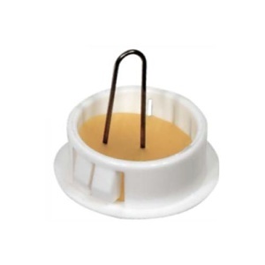 GRI PW-20-W Pre-Wire Plug, 3/8" Diameter 1-3/4" L, White
