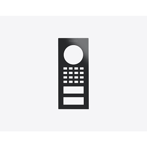 DoorBird D1101V Surface-Mount Front Panel, Gloss Black (GBLACK)