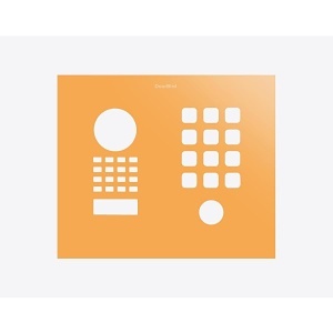 DoorBird D1101KH Classic Surface / Flush-Mount Front Panel, Saffron Yellow (RAL1017)