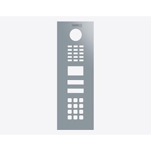 DoorBird D2102KV Front Panel, Silver Grey (RAL 7001)