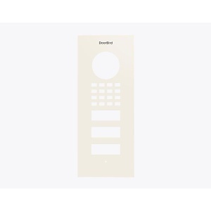 DoorBird D1102V Flush-Mount Front Panel, Pure White (RAL 9010)