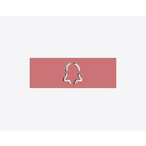 DoorBird D11X Nameplate for Call Button, Bell Symbol, Antique Pink (RAL 3014)