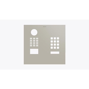 DoorBird D2101KH Front Panel, Silk Grey (RAL 7044)