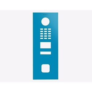 DoorBird D2101FV EKEY sLine Front Panel, Light Blue (RAL 5012)