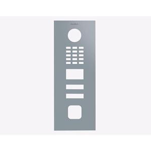 DoorBird D2102FV EKEY sLine Front Panel, Silver Grey (RAL 7001)