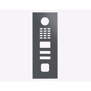 DoorBird D2102FV EKEY sLine Front Panel, Slate Grey (RAL 7015)