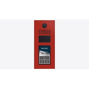 DoorBird D31TDV IP Video Intercom for Multi-Tenant Residential, Flame Red (RAL 3000)